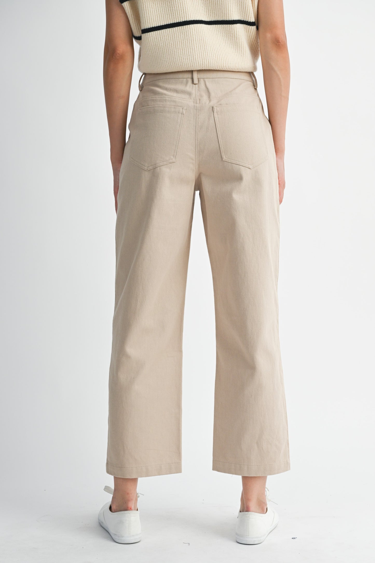 Taupe Barrel Panel Pants