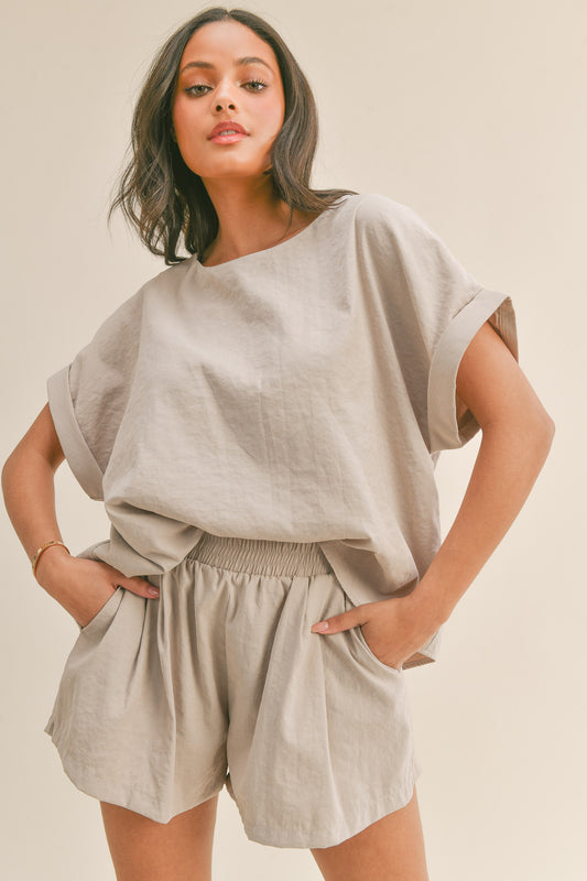 Taupe Oversized Set