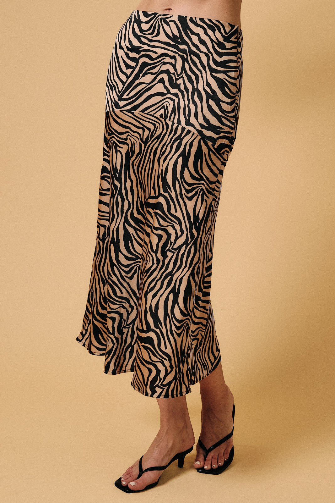 Tiger Satin Skirt