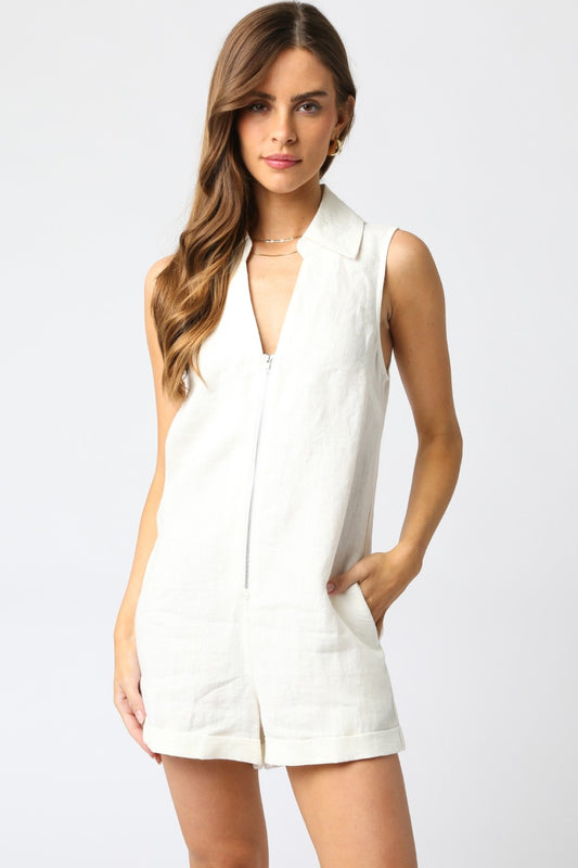 Haisley Zip Up Romper