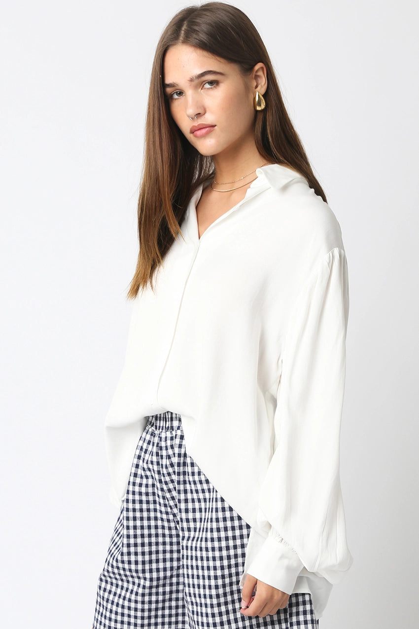 White Relaxed Blouse